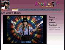 Tablet Screenshot of annlincoln.com